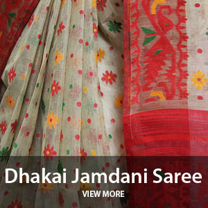 Dhakai Jamdani Saree