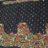 black and red kantha saree