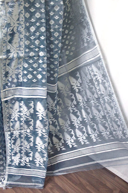 traditional bengal jamdani saree, saree for widow