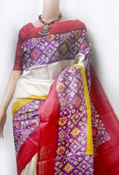 skirt-border tussar silk saree