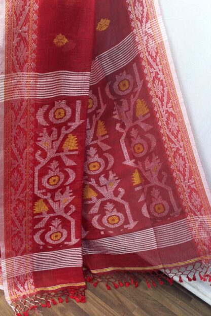 line jamdani saree