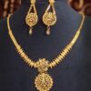 22K Gold Plated Copper minakari bridal necklace set