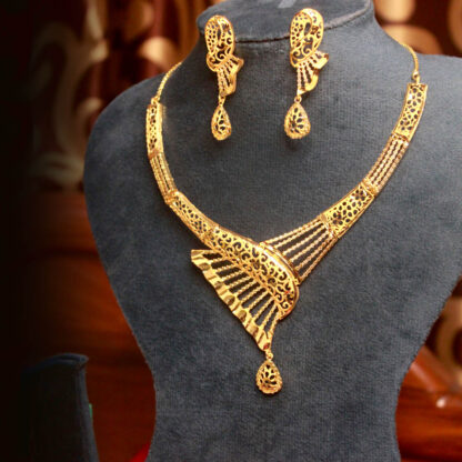Gold-Plated Heavy Necklace Set