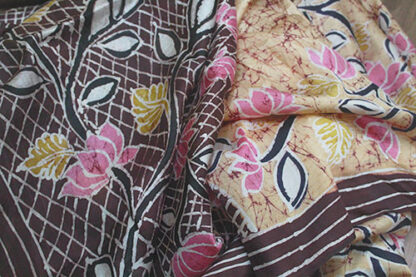 beige color tussar saree