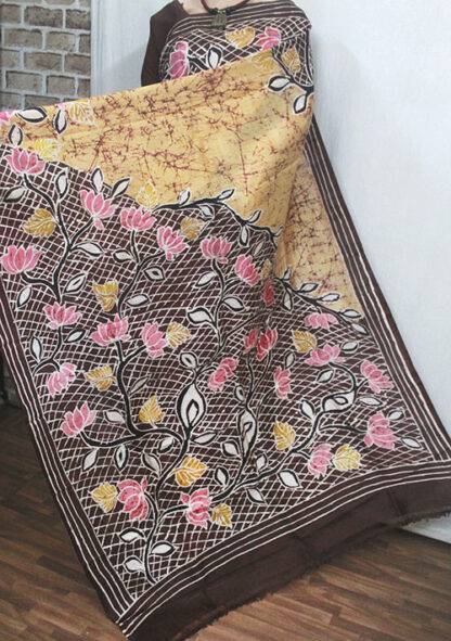 old aged tussar saree
