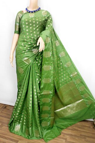 pista-green banarasi handloom, purple Banarasi Saree